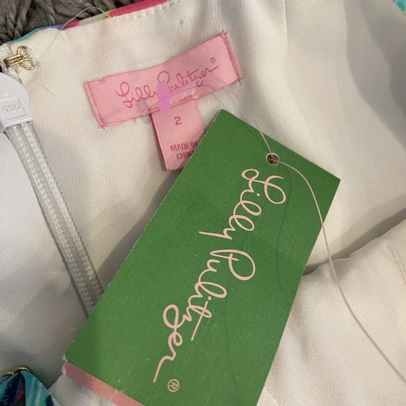 Lilly Pulitzer NEW Lannette High Tide Dancing Lady Gold Beads Maxi Dress 2 $368 - Picture 10 of 16